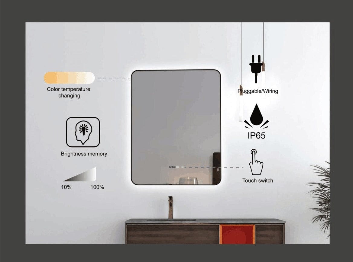 My Store Miroir Shadow Miroir LED 28"